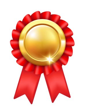 Gold medal. Medal for awarding. Vector clipart. clipart