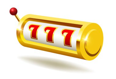 Kumar makinesi. Beyaz arkaplanda izole edilmiş vektör 3B ortamı.