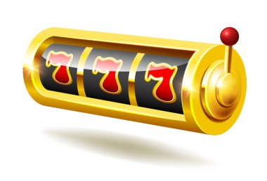 Kumar makinesi. Beyaz arkaplanda izole edilmiş vektör 3B ortamı.