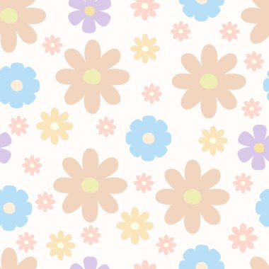 Çiçek deseni. Kusursuz yay vektör deseni.