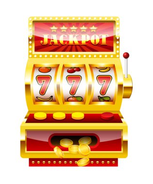 Kumar makinesi. Beyaz arkaplanda izole edilmiş vektör 3d illüstrasyon.