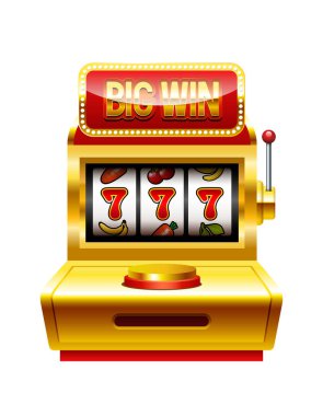 Kumar makinesi. Beyaz arkaplanda izole edilmiş vektör 3d illüstrasyon.