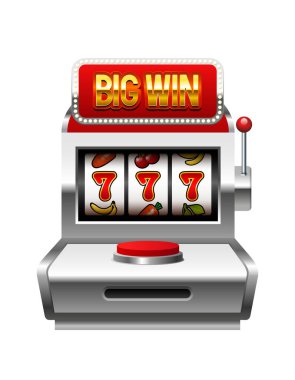 Kumar makinesi. Beyaz arkaplanda izole edilmiş vektör 3d illüstrasyon.