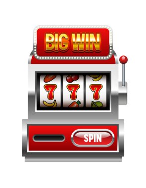 Kumar makinesi. Beyaz arkaplanda izole edilmiş vektör 3d illüstrasyon.