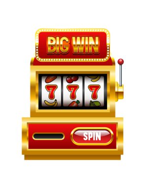 Kumar makinesi. Beyaz arkaplanda izole edilmiş vektör 3d illüstrasyon.