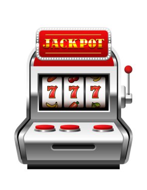 Kumar makinesi. Beyaz arkaplanda izole edilmiş vektör 3d illüstrasyon.