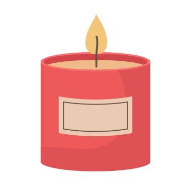 Kokulu mum. Vektör düz çizimler.