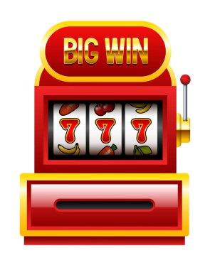 Kumar makinesi. Beyaz arkaplanda izole edilmiş vektör 3d illüstrasyon.