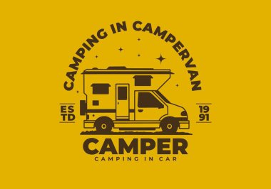 Bir karavanın klasik sanat tasarımı