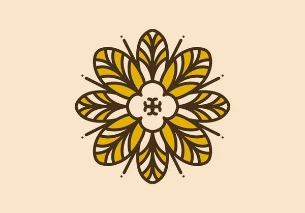 การออกแบบภาพวาดศ ลปะว นเทจของดอกไม นเทจ — ภาพเวกเตอร์สต็อก
