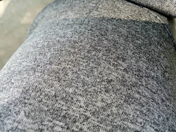 Uma Foto Textura Sweatpants Cinza — Fotografia de Stock
