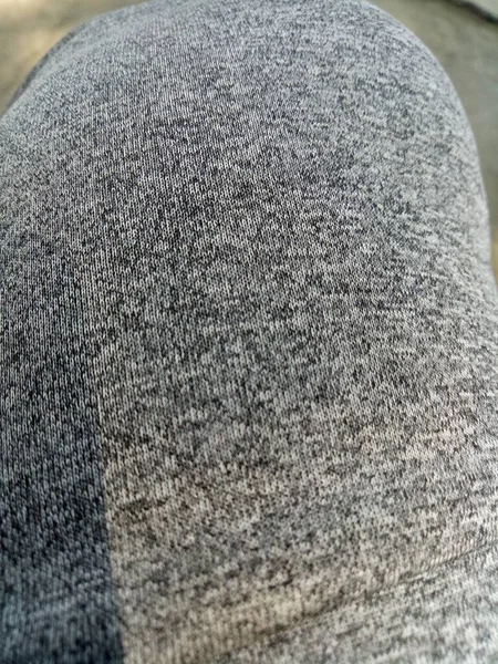 Uma Foto Textura Sweatpants Cinza — Fotografia de Stock