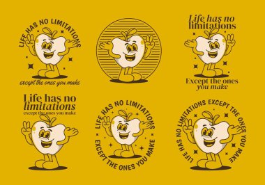 Hayatın bir sınırı yoktur, senin yarattıkların hariç. Mutlu elma meyvesinin klasik karakteri