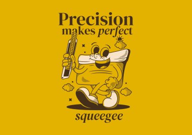 Kesinlik mükemmelleştirir. Vintage tarzında, elinde bıçak tutan cırcır böceği maskotu karakteri