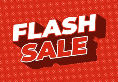 Anlık satış. Dijital veya pint tanıtımı için 3B biçiminde metin efekti tasarımı