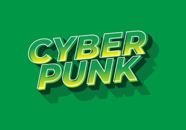 Siber serseri. Kalın yazı tiplerinde 3B biçiminde metin efekti tasarımı