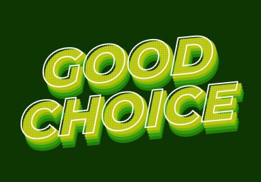 İyi seçim. Sosyal medya, web sitesi veya yazdırma reklamları için kalın yazı tipleri içeren metin efekti tasarımı