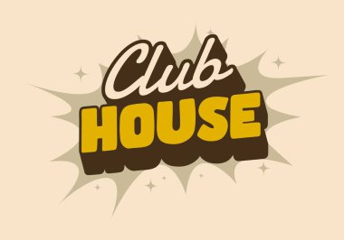 Günlük yaratıcı yazdırma ihtiyaçları için retro titreşim ve kulüp temalı oyuncu ve kalın harf tasarımı