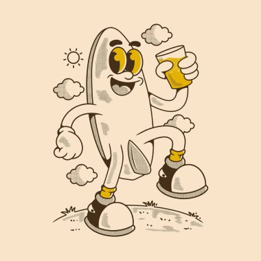 İçkili sörf tahtası. Plaj giysisi ya da yaz havası için ideal.