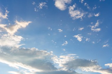 Scattered clouds during the daytime with a blue sky