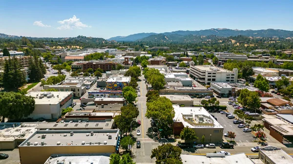 Aerial Photos Downtown Walnut Creek California — Stock Photo, Image