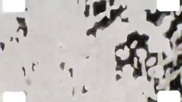 16Mm Abstrakter Expressiver Schwarz Weiß Film Gute Verwendung Als Hintergrund — Stockvideo