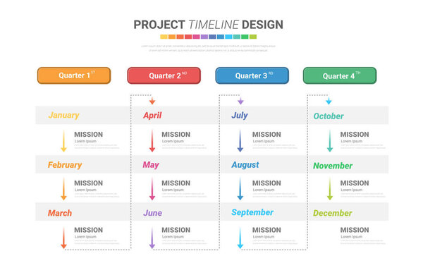 Presentation business infographic template for 12 months, 1 year, can be used for Business concept with 12 options, steps or processes.