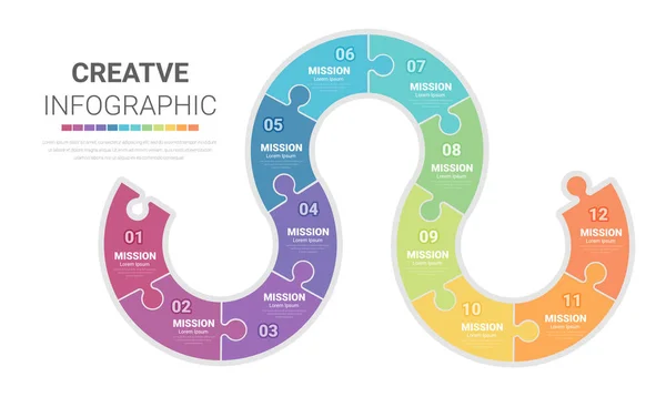 Monate Oder Jahr Timeline Infografik Timeline Infografik Für Geschäftsbericht Und — Stockvektor