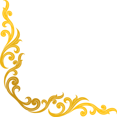 Geleneksel Tayland 'ın klasik köşe süsü