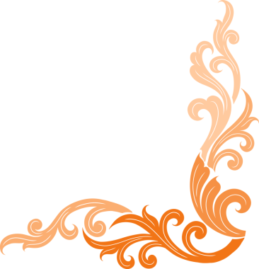 Geleneksel Tayland 'ın köşe çerçevesi