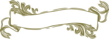 Ribbon Banner Hand Vintage Sanat, Vektör illüstrasyonu.