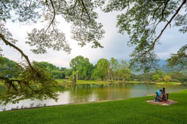 Tayland şehrinin güzel manzarası