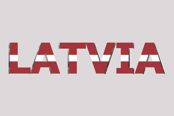 Прапор Латвії Текстовому Тлі — стокове фото