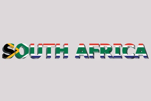 Flag South Africa Text Background — Stock Photo, Image