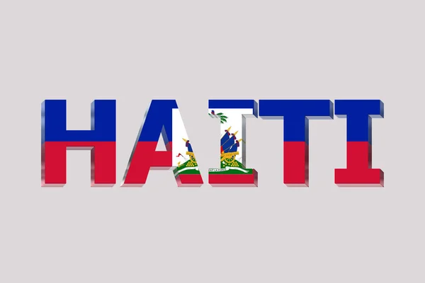 Bandeira Haiti Fundo Texto — Fotografia de Stock