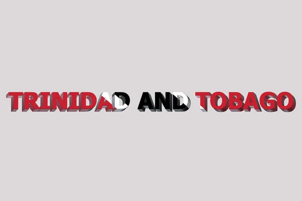 Флаг Тринидада Тобаго Текстовом Фоне — стоковое фото