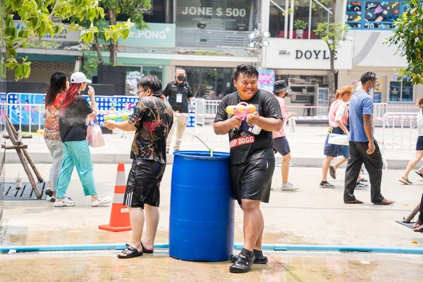 Apr 2023 사람들의 행동이 스퀘어 태국어 기념행사에 — 스톡 사진