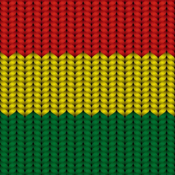 Bandera Bolivia Una Cuerda Trenzada — Archivo Imágenes Vectoriales
