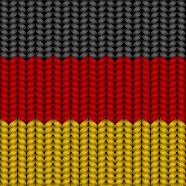 Vlajka Německa Spletené Kapce — Stockový vektor