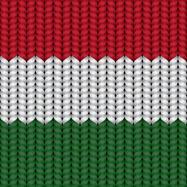 Ungerns Flagga Flätad Rop — Stock vektor