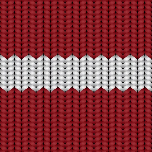 Bandeira Letónia Numa Rop Trançada — Vetor de Stock