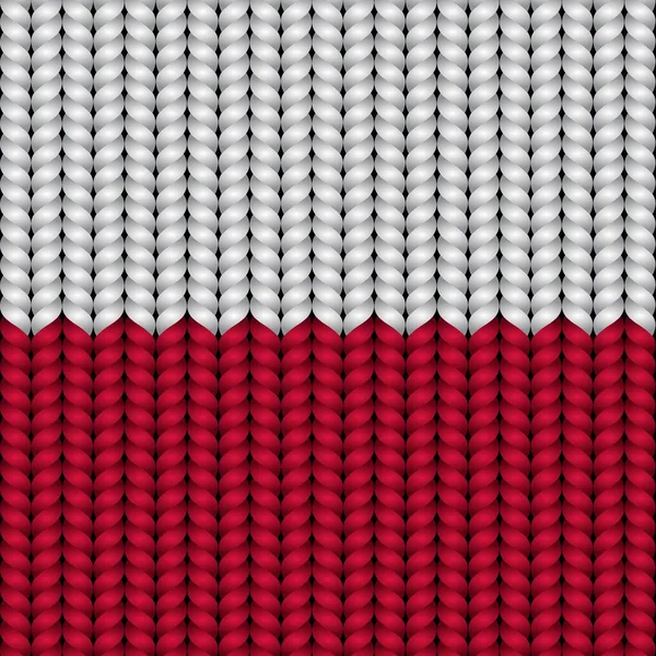 Bandeira Polónia Numa Rop Trançada — Vetor de Stock