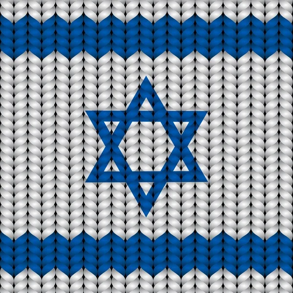 Σημαία Του Ισραήλ Πλεκτό Σχοινί — Διανυσματικό Αρχείο