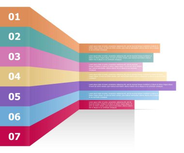 Web tasarımı için modern bilgi şablonu tasarım vektörü, UI uygulamaları, iş akışı sunumu, iş akışı düzeni, diyagram, yıllık rapor.