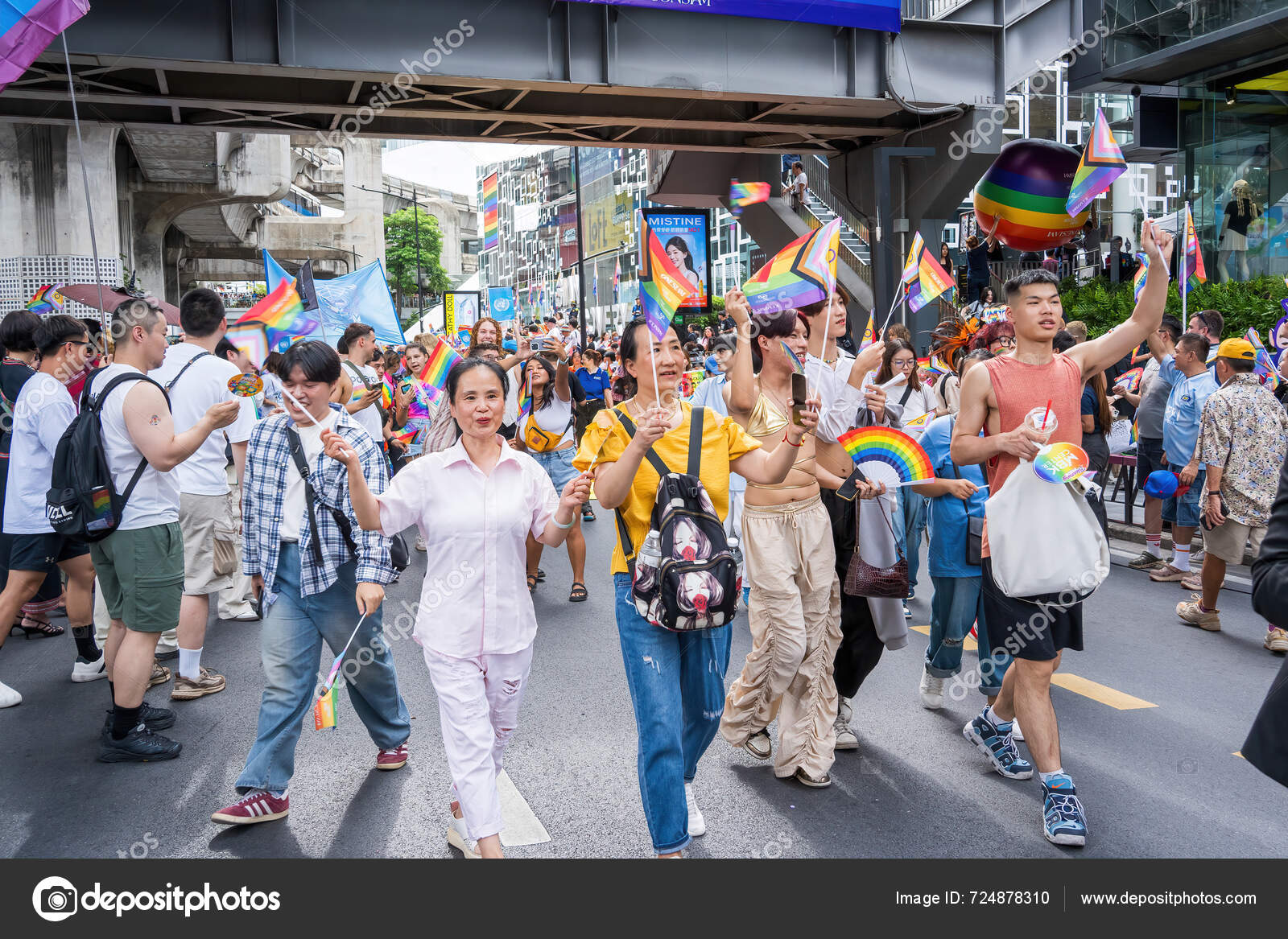 Bangkok Thailand Jun 2024 Bangkok Pride Festival 2024 Short Action