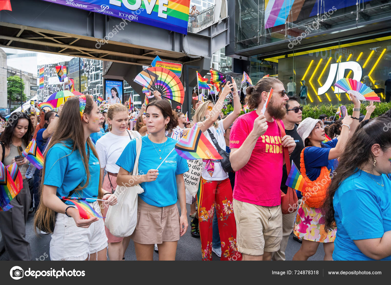 Bangkok Tailandia Jun 2024 Bangkok Pride Festival 2024 Acción Corta