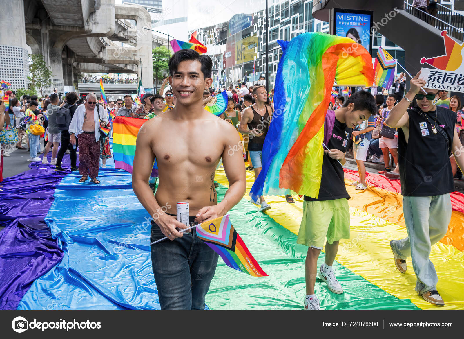 Bangkok Tailandia Jun 2024 Bangkok Pride Festival 2024 Acción Corta