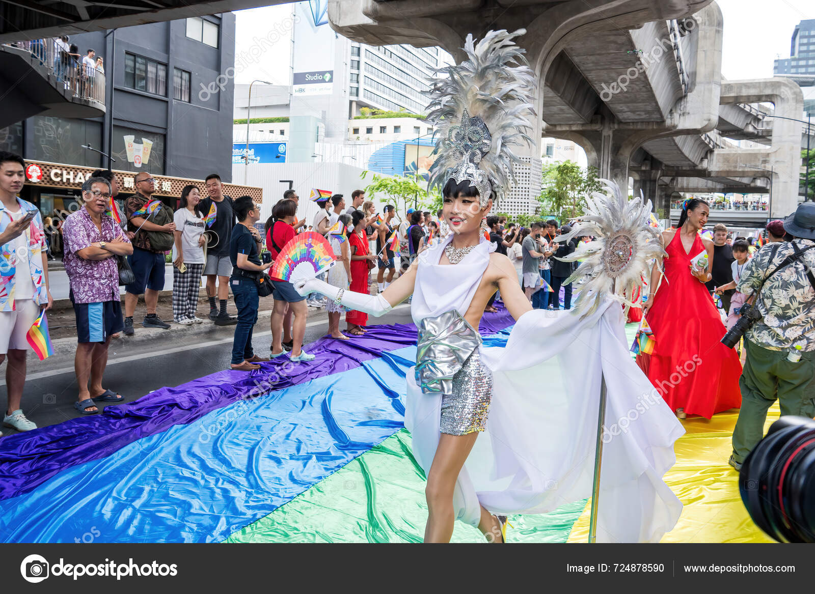 Bangkok Tailandia Jun 2024 Bangkok Pride Festival 2024 Acción Corta