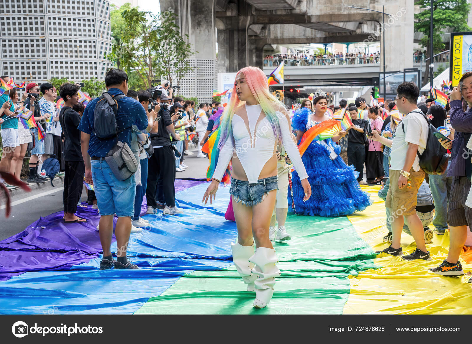 Bangkok Thailand Jun 2024 Bangkok Pride Festival 2024 Short Action