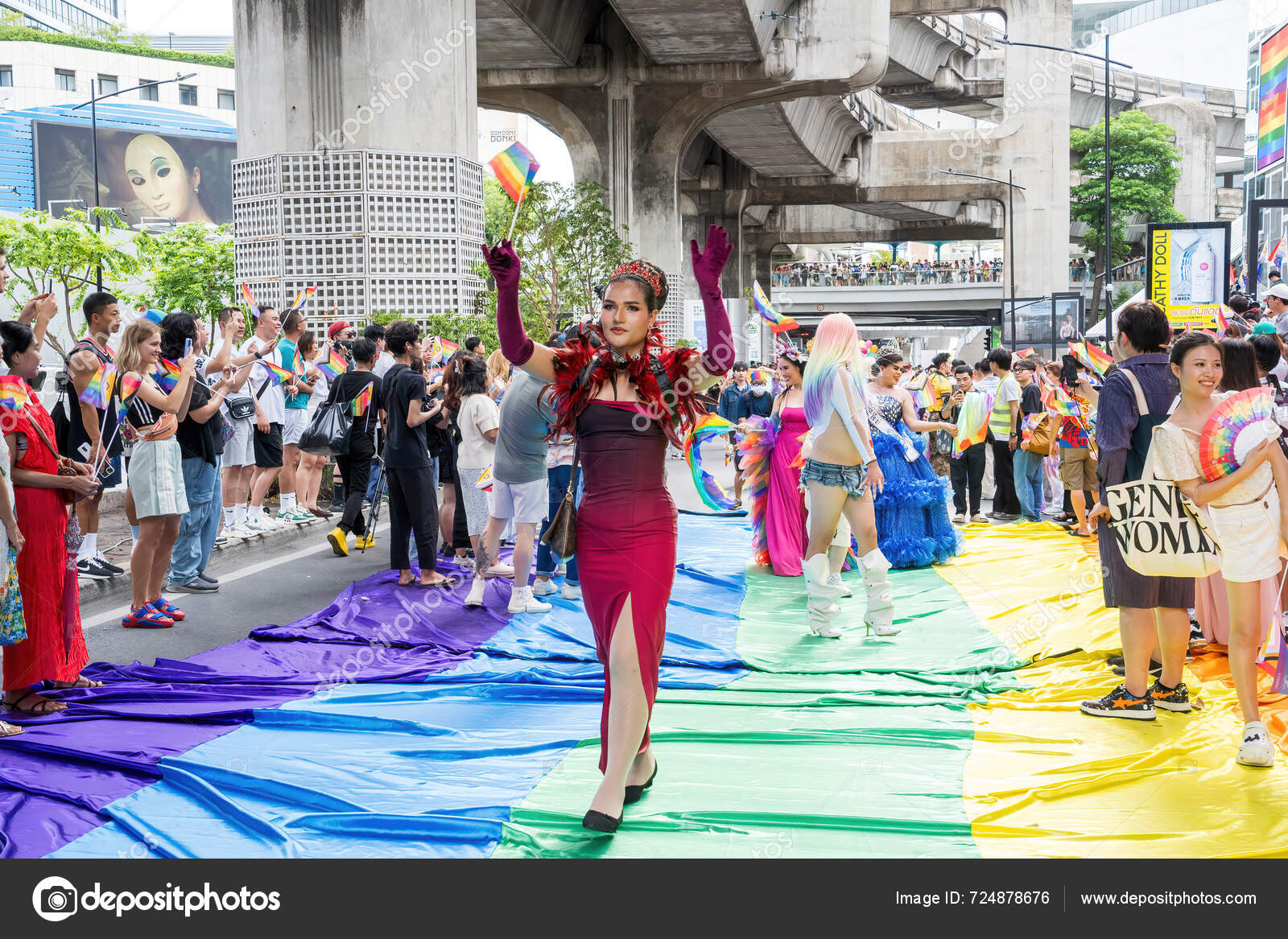 Bangkok Thaïlande Juin 2024 Bangkok Pride Festival 2024 L'action Courte